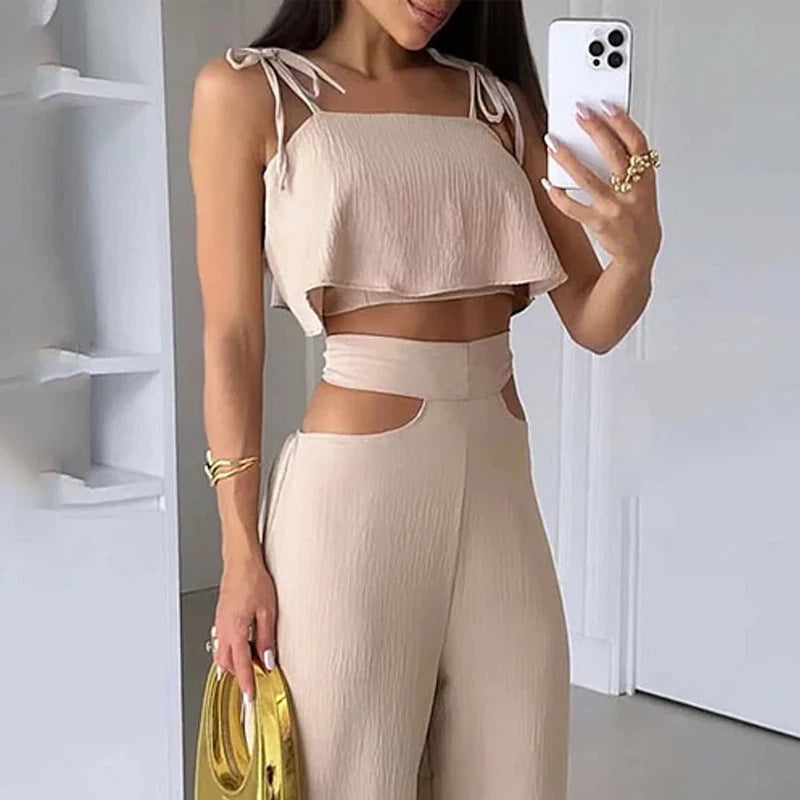 2023 Chic Beige Summer Set for Women