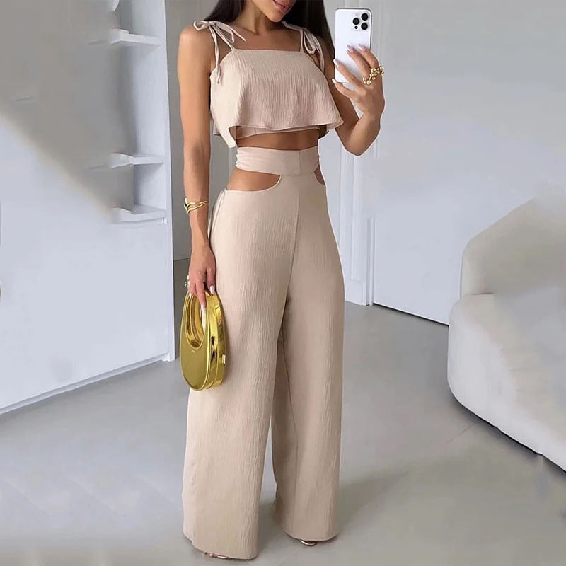 2023 Chic Beige Summer Set for Women