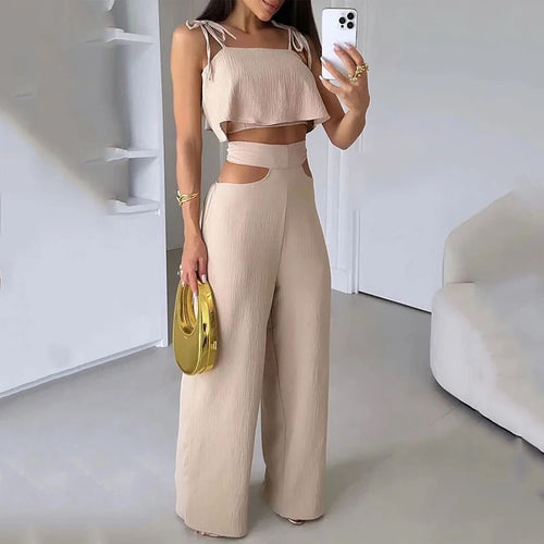 2023 Chic Beige Summer Set for Women